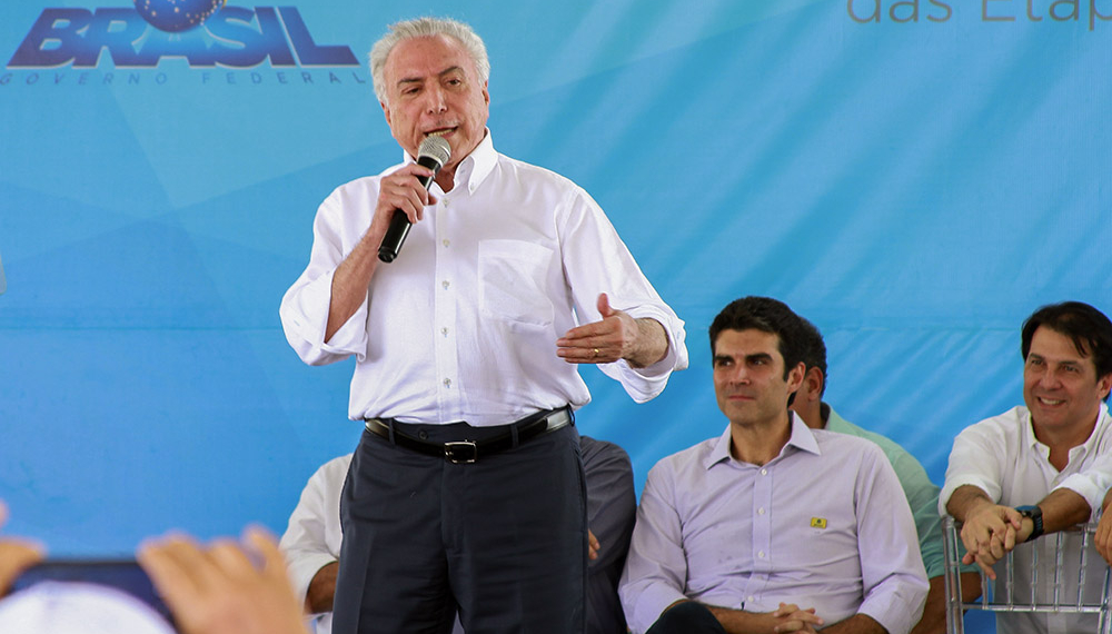 Temer inaugura Baixio de Irecê no município de Xique-Xique com ‘pinta’ de candidato