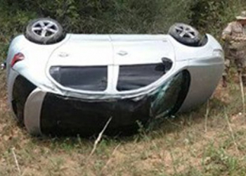 Policiais da CIPE/Nordeste sofrem acidente após carreta realizar ultrapassagem indevida