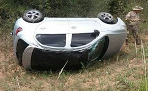 Policiais da CIPE/Nordeste sofrem acidente após carreta realizar ultrapassagem indevida