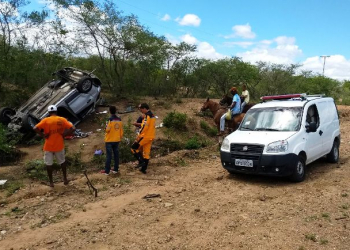 Coité – Anjos da Vida socorre vítimas de dois capotamentos e um atropelo na manhã deste domingo