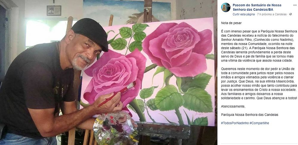 Artista plástico morre durante ação da PM dentro de sua casa em Candeias