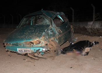 Coité – Liderança de bairro morre vítima de capotamento na BA 409; carona ficou ferido