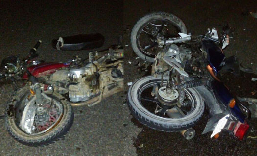 Colisão envolvendo duas motos na BA 120 deixa dois mortos e um ferido