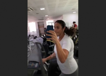 Quase 2 meses após dar à luz gêmeas, Ivete volta a malhar: ‘Agora está todo mundo organizado’