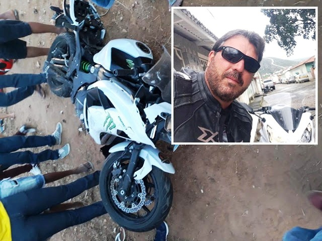 Empresário morre em acidente de moto na estrada do feijão