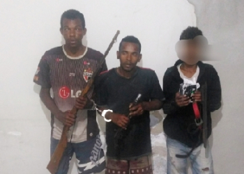 Santaluz – PM prende localiza três indivíduos quando dividiam os objetos do furto a delegacia e outros comércios