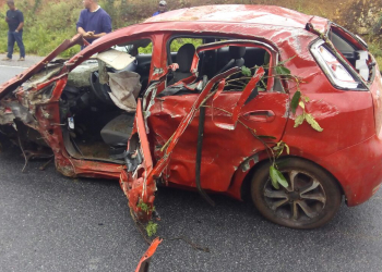 Acidente na estrada do feijão deixa morto e dois feridos