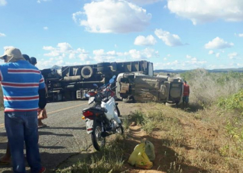 Monte Santo – Casal morre em acidente envolvendo três veículos na BA 120