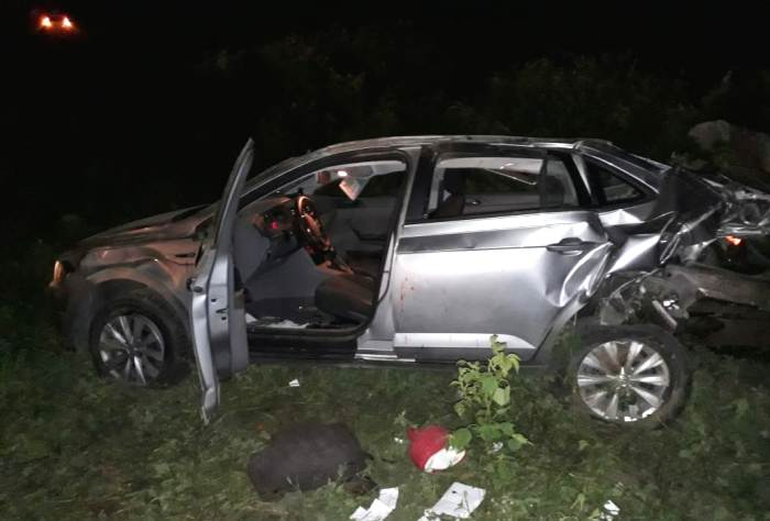 Coité – Taxista fica ferido em acidente na BA 409 depois de ter carro atingido na traseira