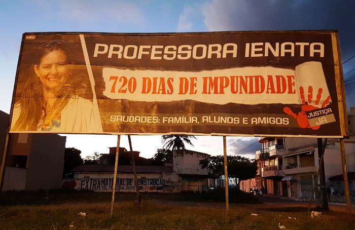 Familiares. amigos e alunos cobram por justiça pelo assassinato de Ienata que chegou aos 720 dias