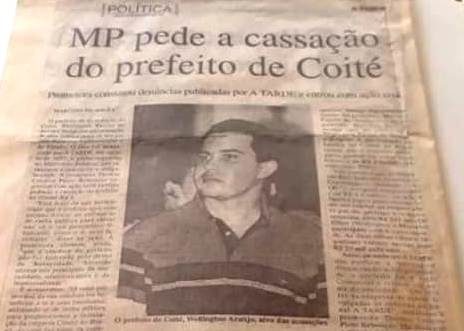 Coité tem o segundo prefeito cassado na história de 85 anos; o primeiro foi há 15 anos (Atualizada)