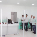 Diretores da ASCOOB Sisal inspecionam os últimos detalhes antes da inauguração da agência de Coité