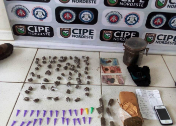 Coité – CIPE Nordeste prende três em flagrante com arma e drogas