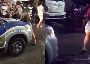 Salvador – Mulher dança em frente a viatura da PM; veja vídeo