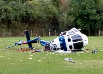 Helicóptero com o governador do ES cai; Paulo Hartung não se feriu