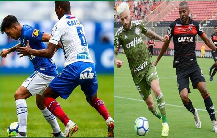Na última rodada do 1º turno, Bahia empata com Cruzeiro fora e Vitória perde em casa pra o Palmeiras