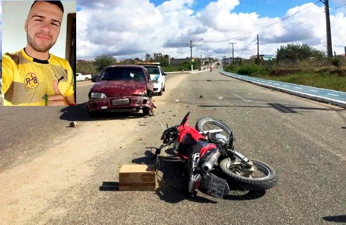 Jovem vítima de acidente de moto, morre após 10 dias internado