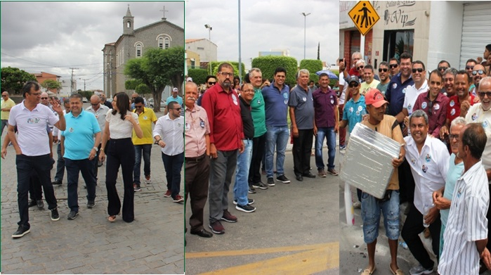 Santaluz II – divididos “em alas” lideranças políticas assistem ao desfile do 7 de Setembro