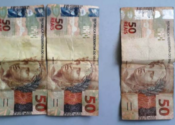 PM de Santa Bárbara prende dois indivíduos tentando passar dinheiro falso