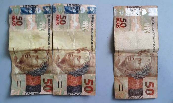 PM de Santa Bárbara prende dois indivíduos tentando passar dinheiro falso