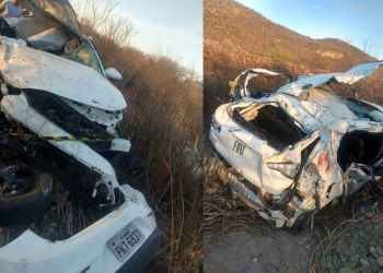 Três pessoas morrem e uma fica ferida em capotamento na BR 407 em Jaguarari