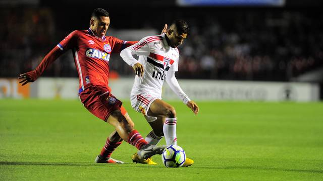 Bahia perde para o São Paulo pelo placar minimo no Morumbi