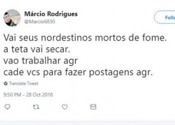 Nordeste volta a ser alvo de xenofobia por dar maioria dos votos a Haddad