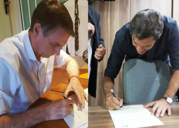 Haddad e Bolsonaro assinam termo de compromisso em favor da liberdade de expressão e de imprensa