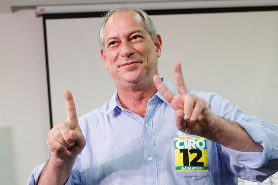Ciro cita bordão da campanha anti-Bolsonaro ao falar do segundo turno