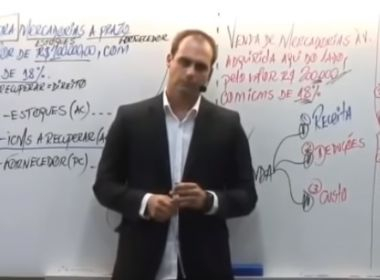Filho de Bolsonaro diz que ‘basta um soldado e um cabo para fechar o STF’: veja vídeo
