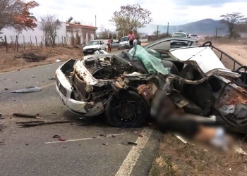 Idoso morre em acidente na BA 220 próximo ao aeroporto de Monte Santo