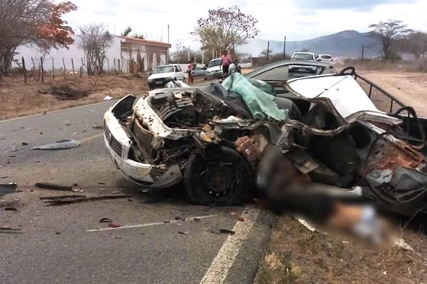 Idoso morre em acidente na BA 220 próximo ao aeroporto de Monte Santo