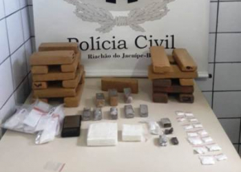 Operação da Polícia Civil apreende drogas e prende dois suspeitos em Riachão do Jacuípe