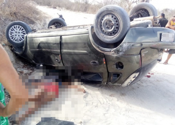 Jovem de 13 anos morre vítima de capotamento em estrada vicinal da cidade de Nordestina