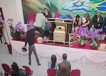 Igreja transmite via rede social momento em que pastor é baleado no interior de SP