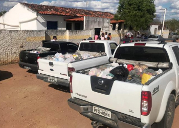 Coité – Projeto Cuidando de Gente entrega 170 cestas básicas no Povoado de Maracujá