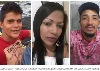 Outras duas vítimas do acidente que matou valentense em Gloria-BA não resistiram