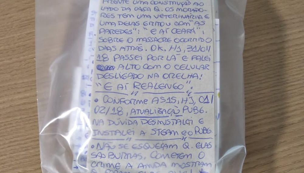 Mortes no Ceará, Realengo e perseguição: veja trechos do diário do autor de ataque em Campinas