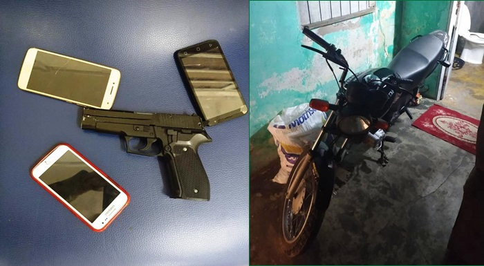 Coité – Polícia Militar apresenta a Delegacia um adulto e dois menores após realizarem assalto no Bairro Sonho Meu