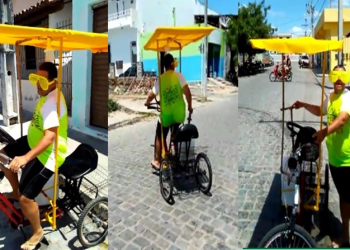 Valente: Boba da Bike lança bicicleta adaptada com chuveiro que refresca enquanto pedala