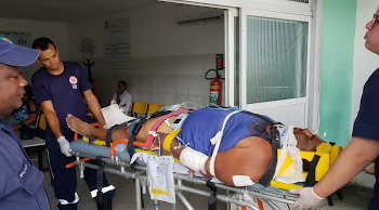 Acusado de tentar matar esposa usando halteres de academia sofre grave acidente em Jacobina