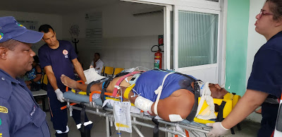 Acusado de tentar matar esposa usando halteres de academia sofre grave acidente em Jacobina