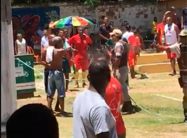 Tumulto com PMs durante partida de futebol deixa um morto e um ferido em Lauro de Freitas