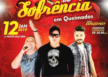 Noite da sofrência acontece em Queimadas neste sábado (12)