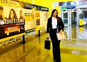 Secretária Cibele Carvalho lembra campanha contra a exploração sexual e trabalho infantil no metrô de Salvador
