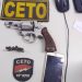 PM prende dois indivíduos com arma de fogo na zona rural de Araci