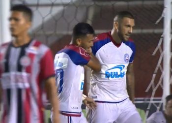 Podendo perder por até 2 gols de diferença, Bahia marca duas vezes e vence o Atlético de Alagoinhas