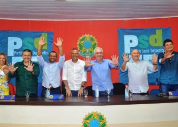 Prefeitos de Sátiro Dias e Nova Soure se filiam ao PSD em ato com a presença de Otto Alencar e Alex da Piatã