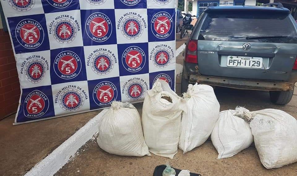 Euclides da Cunha: mais de 65 quilos de drogas apreendidos na BR 116