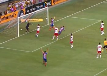 Bahia vence o CRB com gol de Elton no ‘apagar das luzes’ e passa a quarta fase da Copa do Brasil